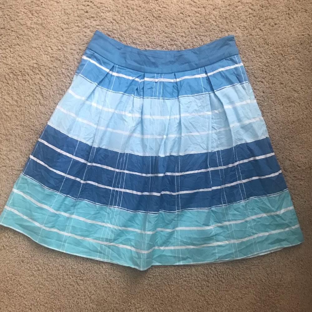 Anthropologie ocean blue skirt